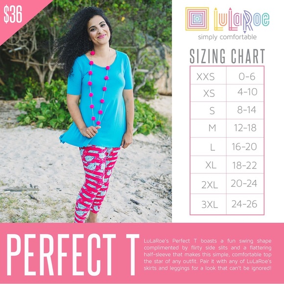 LuLaRoe Perfect T, Size L - Picture 5 of 5
